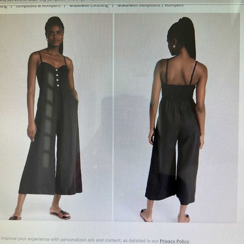 New, never worn Madewell jumpsuit .